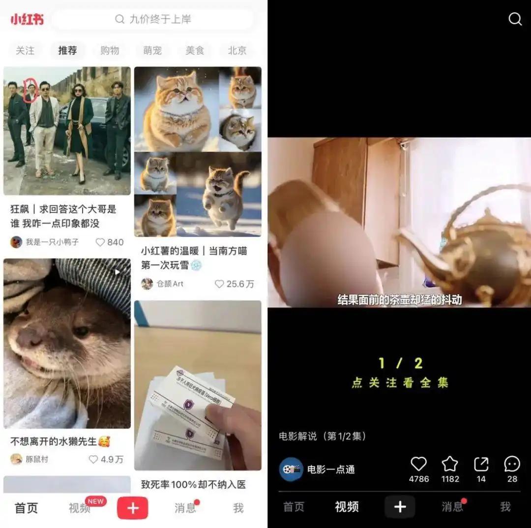 强攻中长视频，小红书摸着抖音过河？