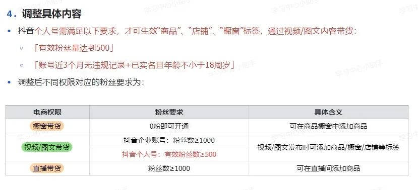 抖音带货门槛又降低了