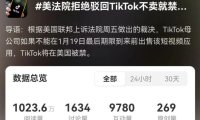 抖音国际版“不卖就禁”？美国上诉法院：明年1月19日最后期限！字节跳动：坚决上诉