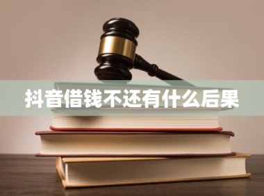 抖音借钱不还有什么后果